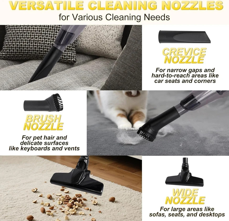 Cordless Vacuum for DeWalt 20V Battery, 5 in 1 Handheld Electric Vacuum Cl…