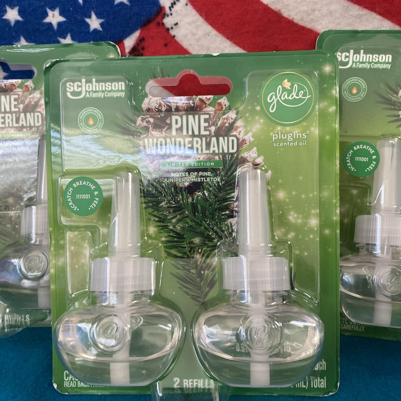 1 Glade PlugIns The Limited Edition “Pine Wonderland” 2 Ct Lot Of 3 Fast Ship!3