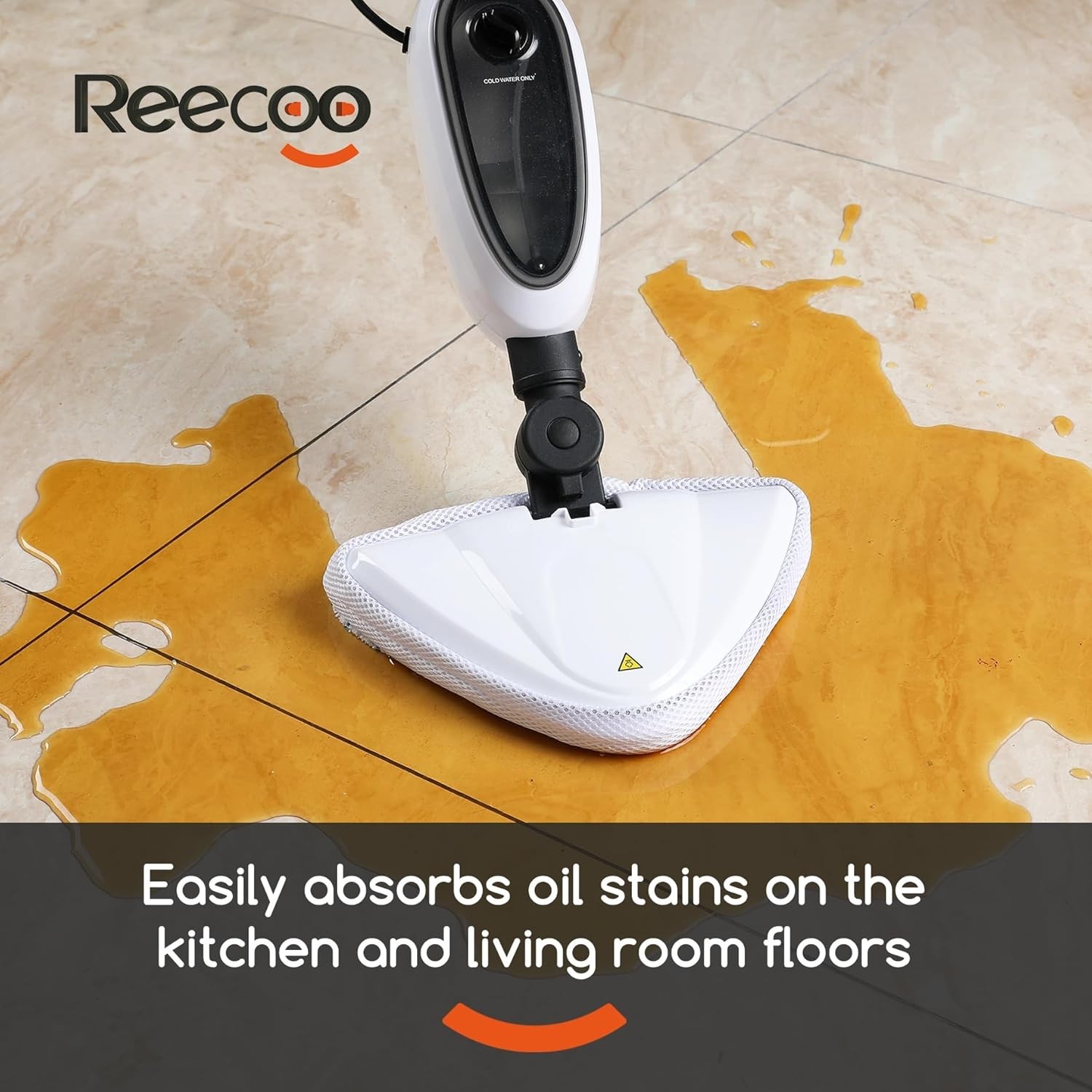 Steam Mop Floor Cleaner with Attachments Lightweight Fast Heating for Kitchen…
