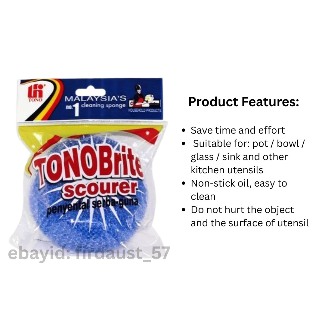 TONObrite Scourer Cleaning Netting Ball Sponge 9cm Kitchen Dishwashing Pad