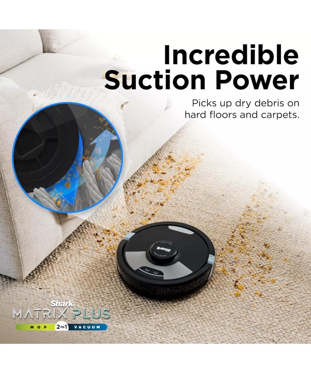 Shark RV2610WD AI Ultra 2in1 Robot Vacuum & Mop with Sonic Mopping Damaged Box