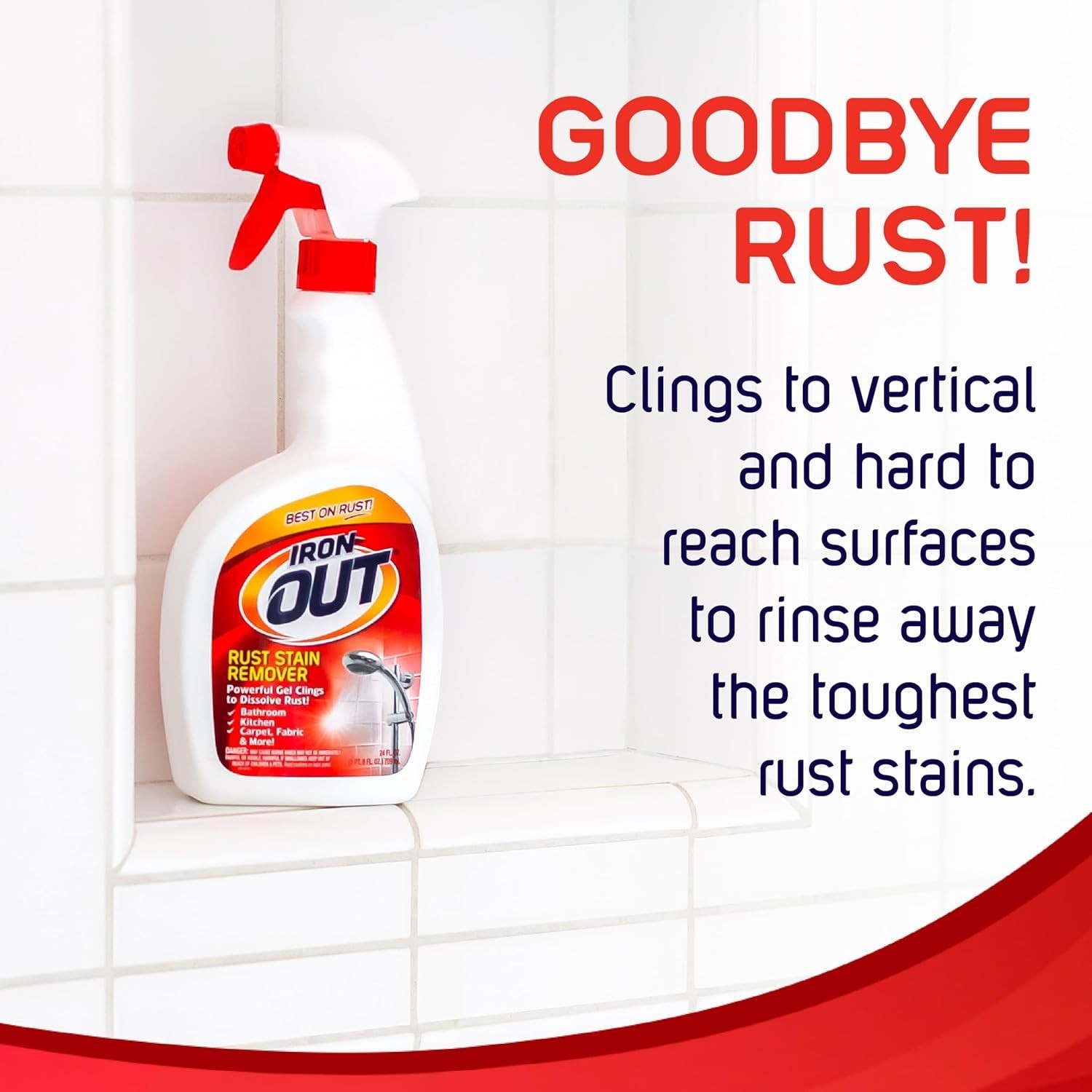 Easy-to-Use Rust Stain Remover Gel – 24 oz Spray for Indoor and Outdoor Cleaning