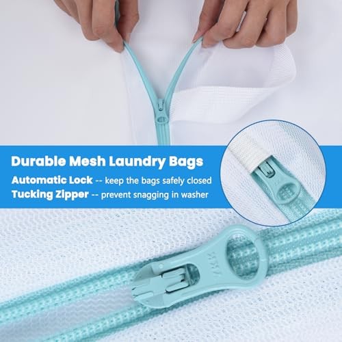 12×16 Inch Mesh Laundry Bag 2 Pack Small Lingerie Bags with 12 x 16 inch