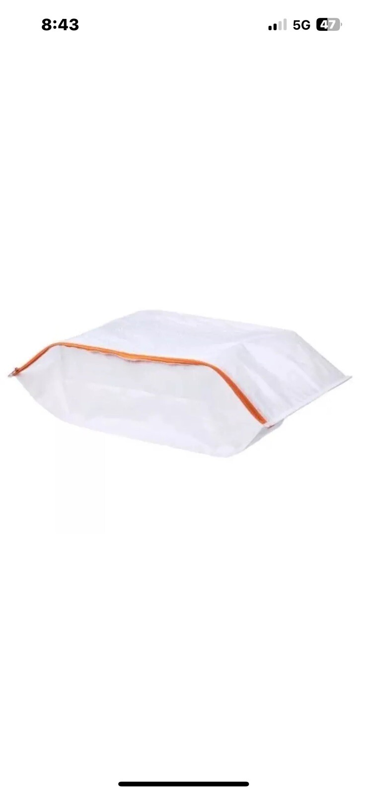 Ikea PARKLA Shoe Storage Bag Zippered – 48cm x 22cm/White/4 Pack