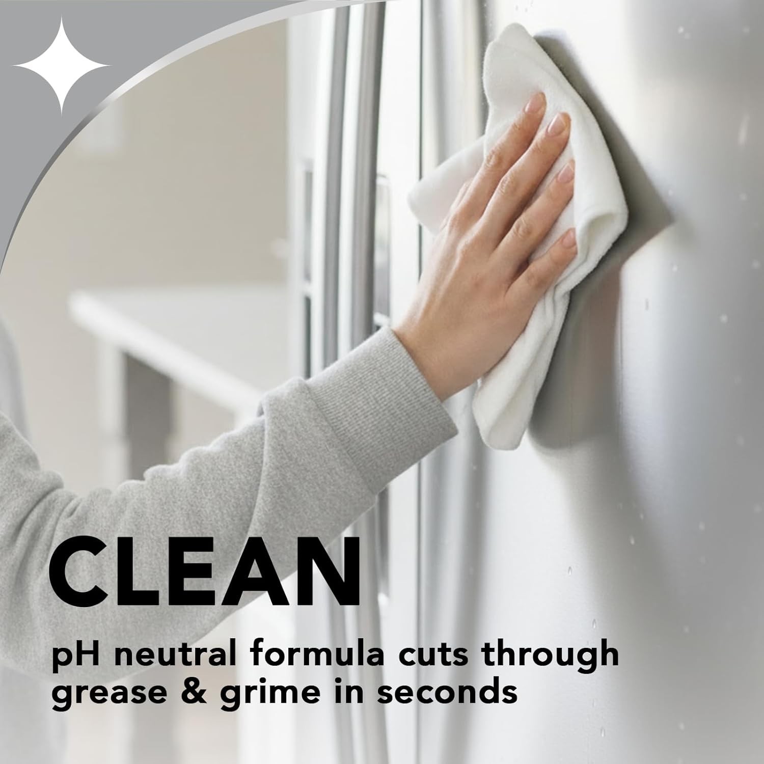 Stainless Steel Cleaner & Polish, Anti Fingerprint Spray Stainless Steel Clot…
