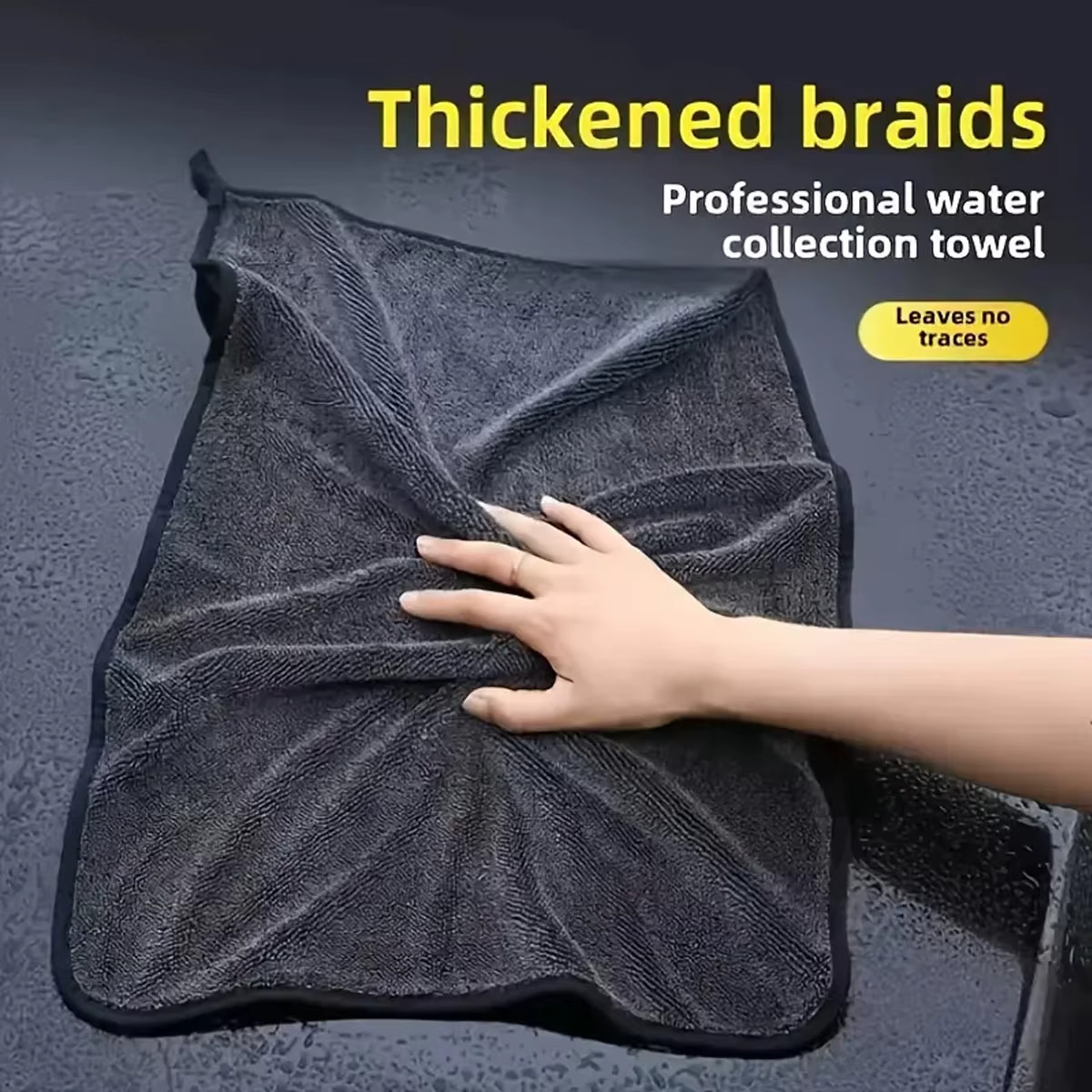 Microfiber cleaning Towels Ultra Absorbent Lint Free Wash Cloth 3 PCS Premium