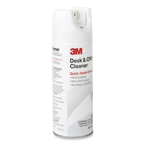 3M Desk and Office Spray Cleaner, Unscented, 15 oz Aerosol Spray, 3/Pack