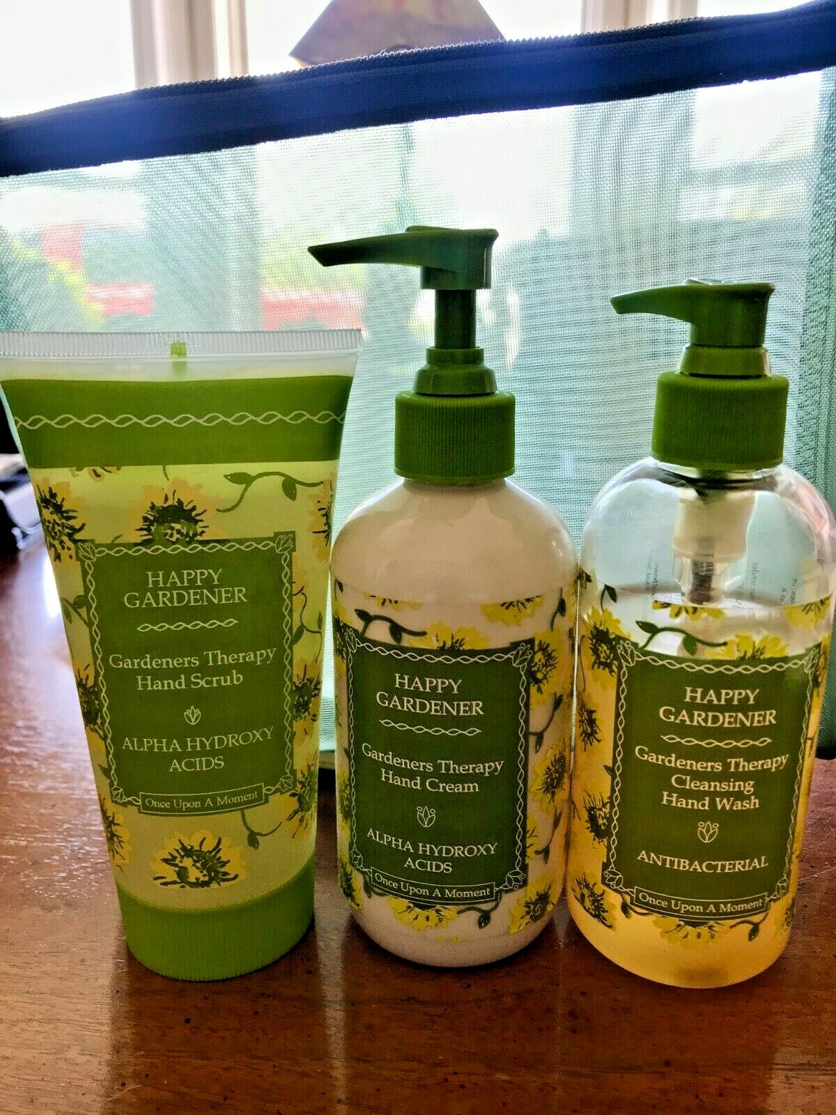 HAPPY GARDENER HAND SCRUB,LOTION AND CLEANSER 3 PACK