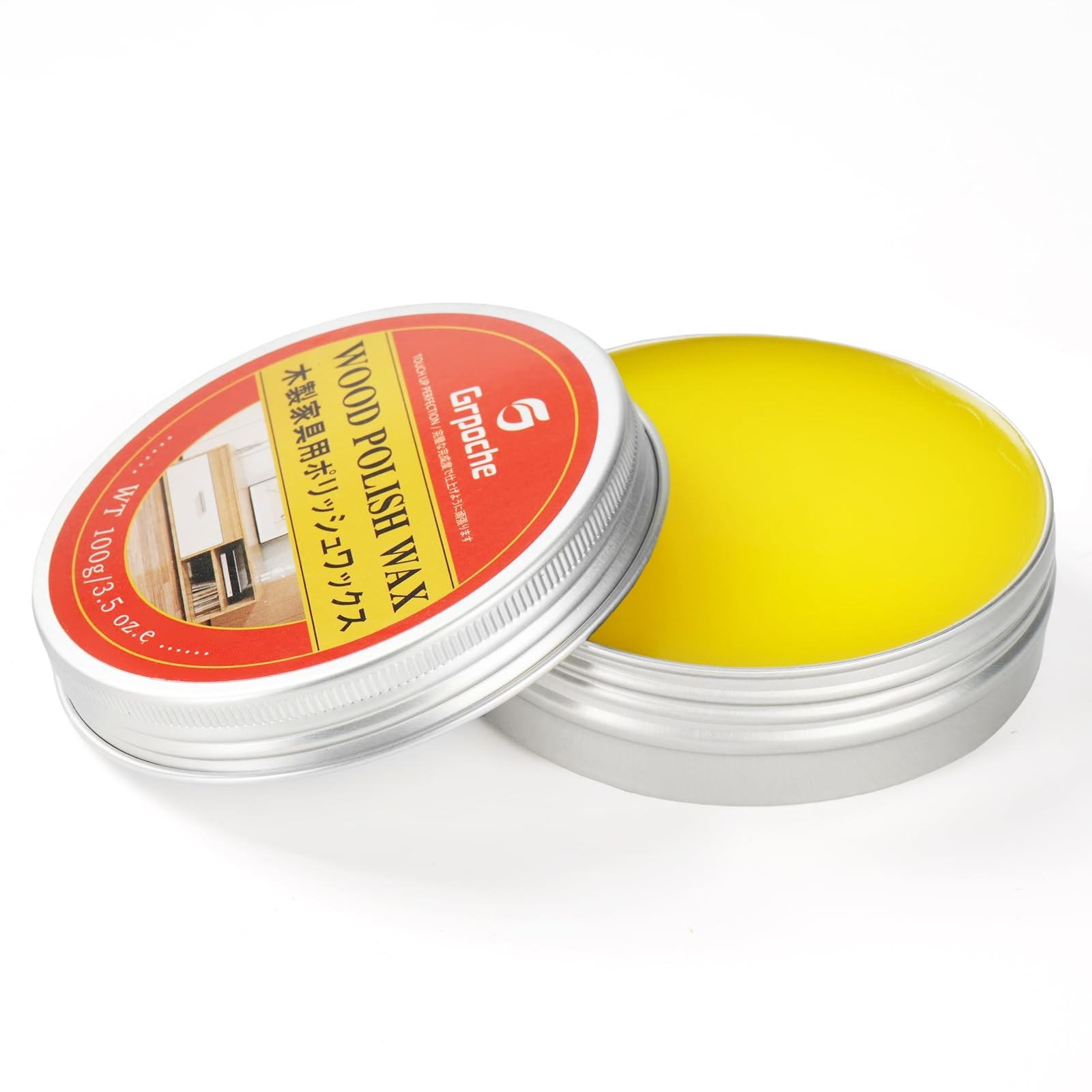 Wood Wax for Furniture, Paste Wax for Wood Floor Polish, Conditioner, Cleaner…