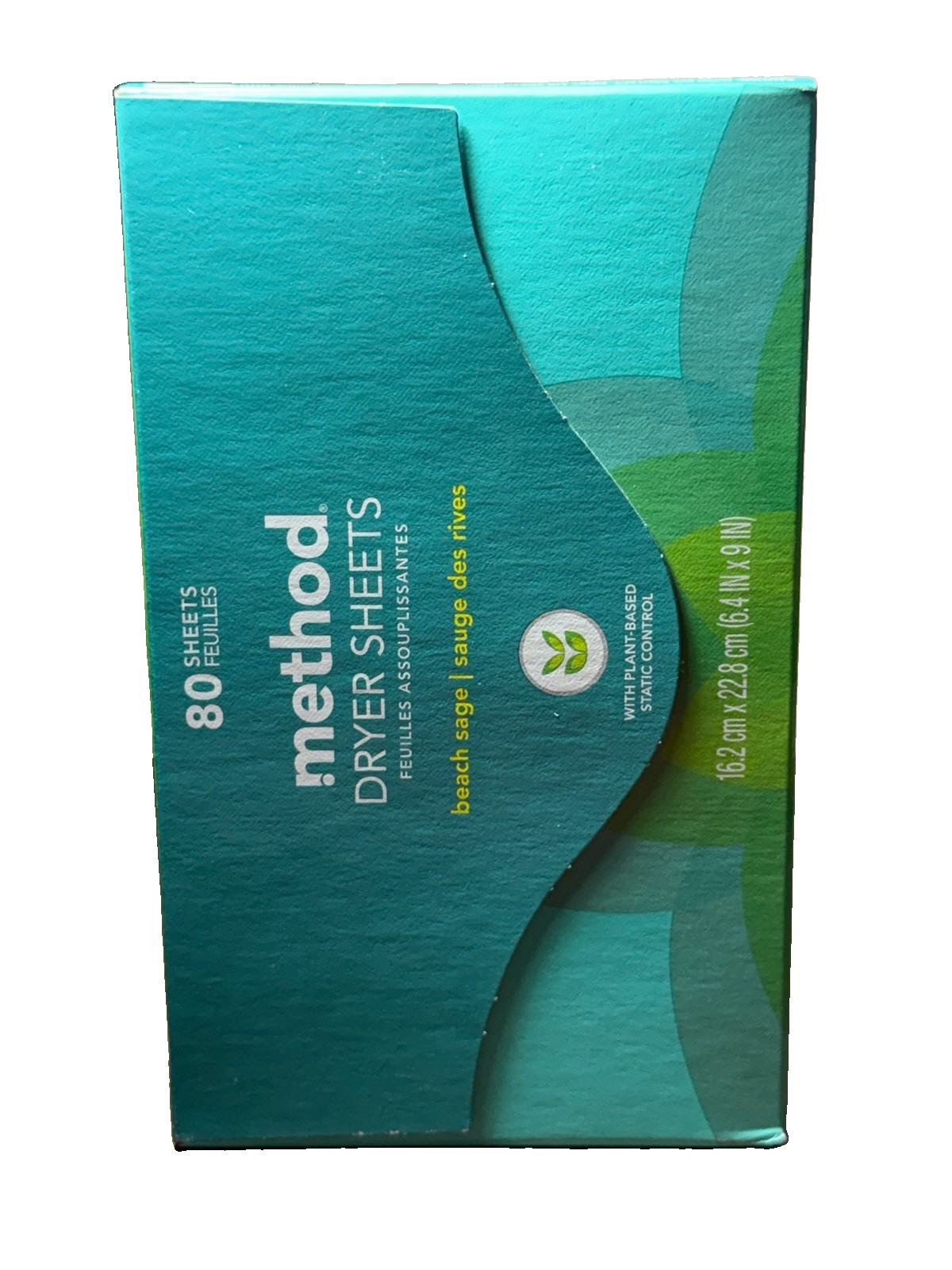 Method Dryer Sheets Beach Sage 80 Sheets Plant-Based Laundry NEW Sealed
