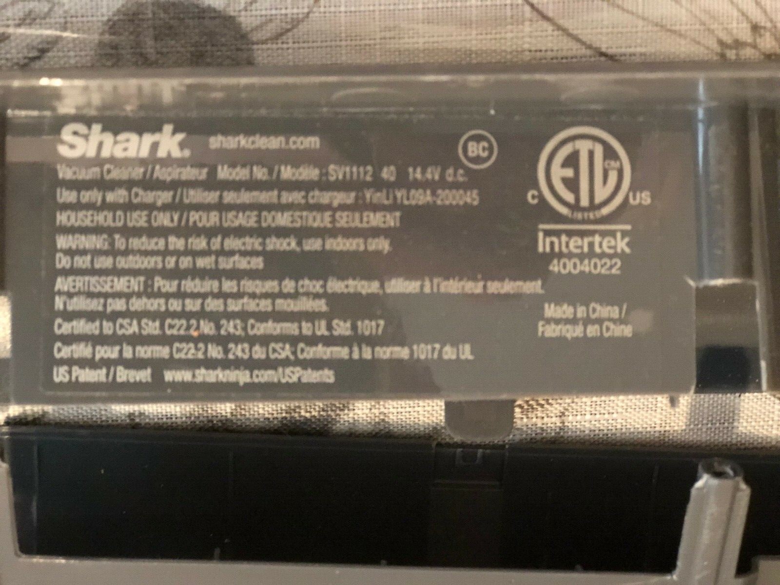 SHARK VACUUM BATTERIES CHARHER & PARTS