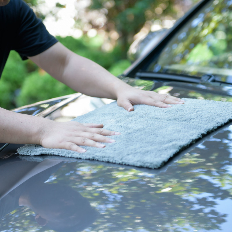 24 Pcs Microfiber Towel Edgeless Lint Scratch Free Cleaning 16″x16″ Grey