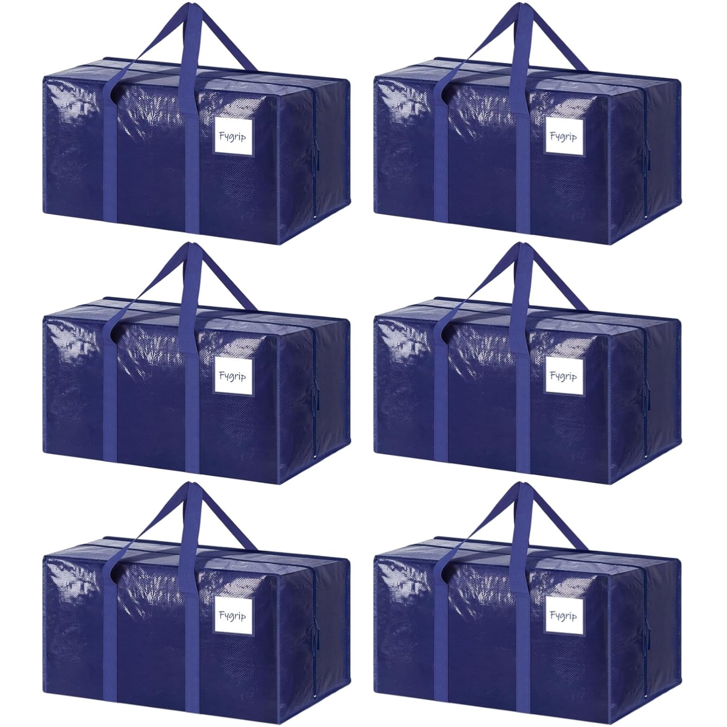 Durable 6 Pack Extra Thick Moving Bags – Tear & Water Resistant for Easy Packing