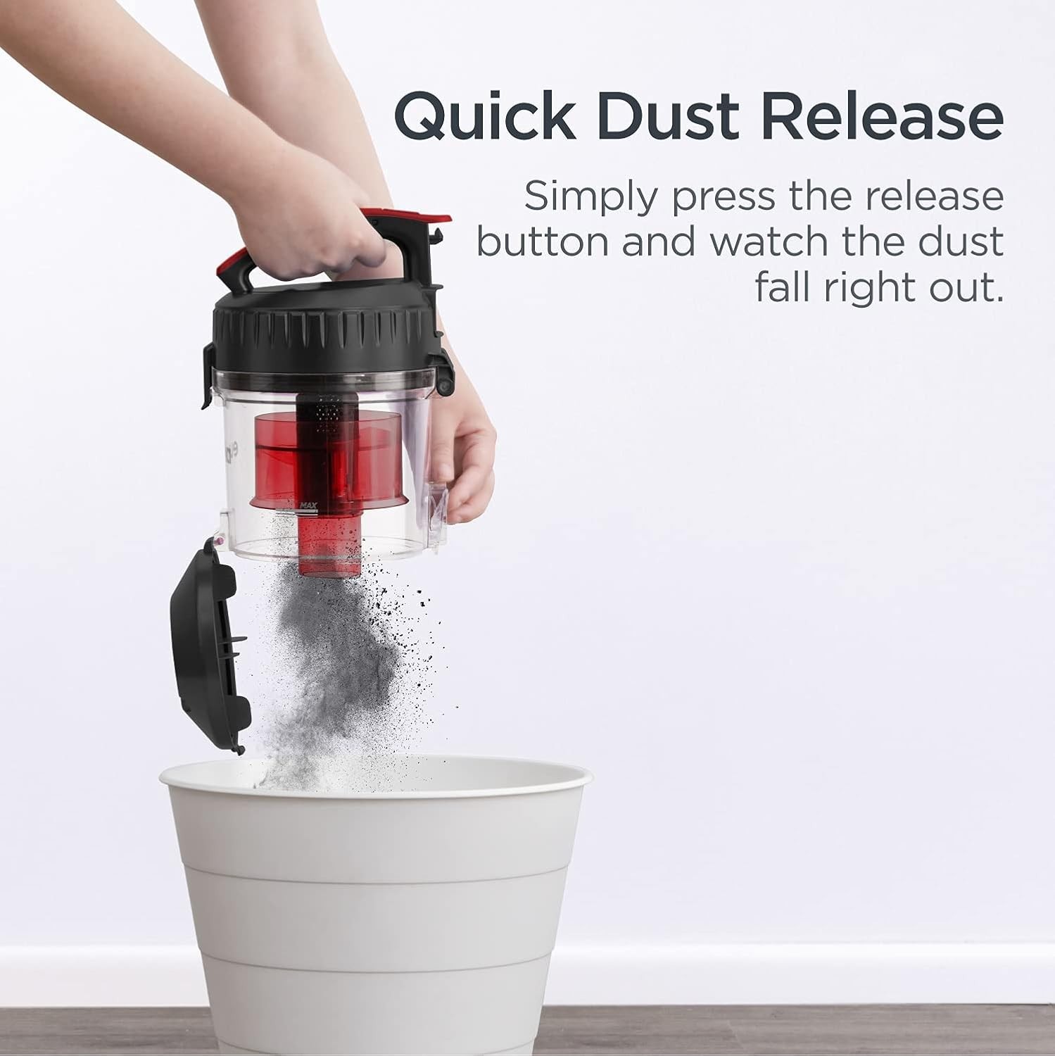Bagless Canister Vacuum Cleaner, Lightweight Vac for Carpets and Hard Floors,…