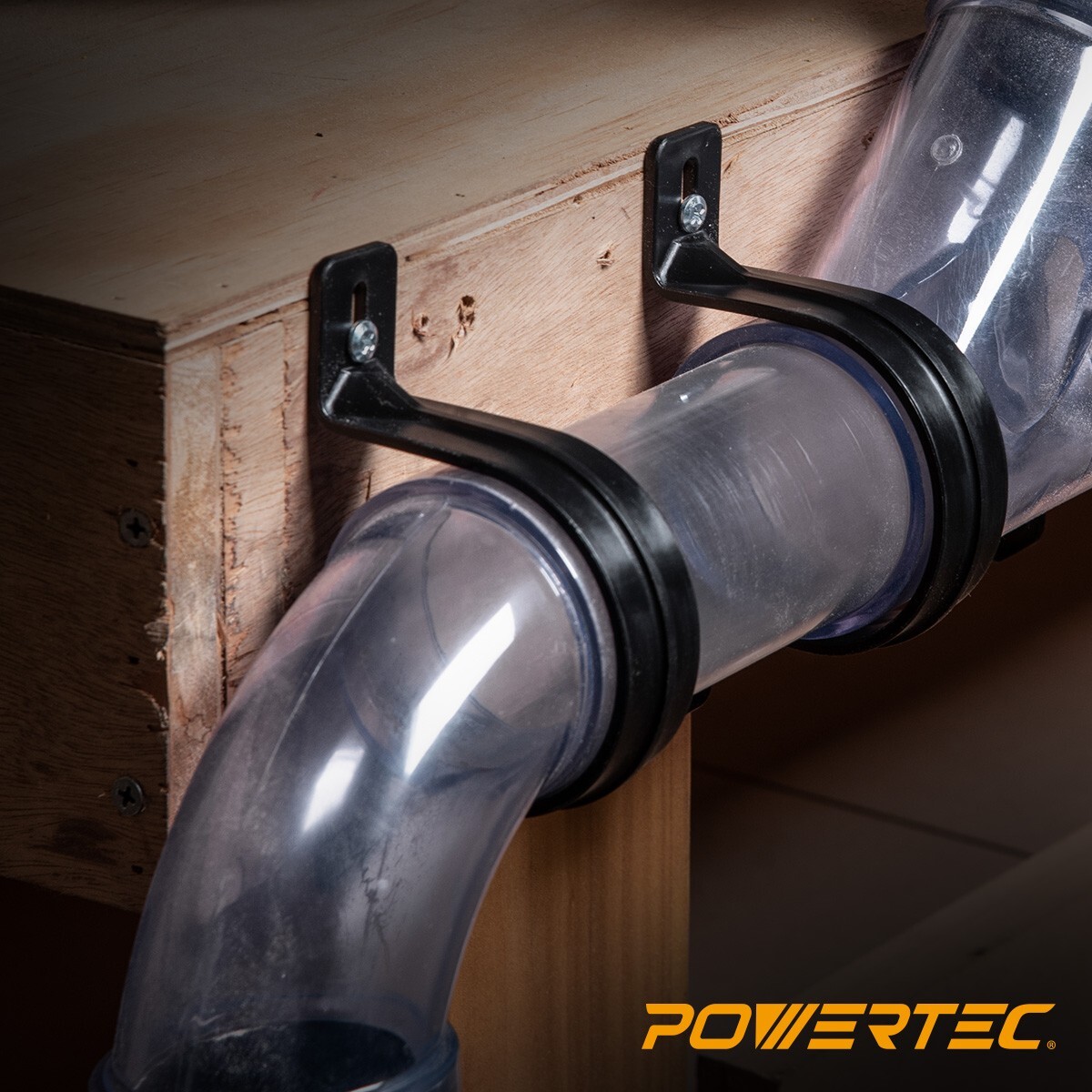 POWERTEC 70319 Hangers for 2-1/2″ Dust Collection Hose and Pipe, 5 PK