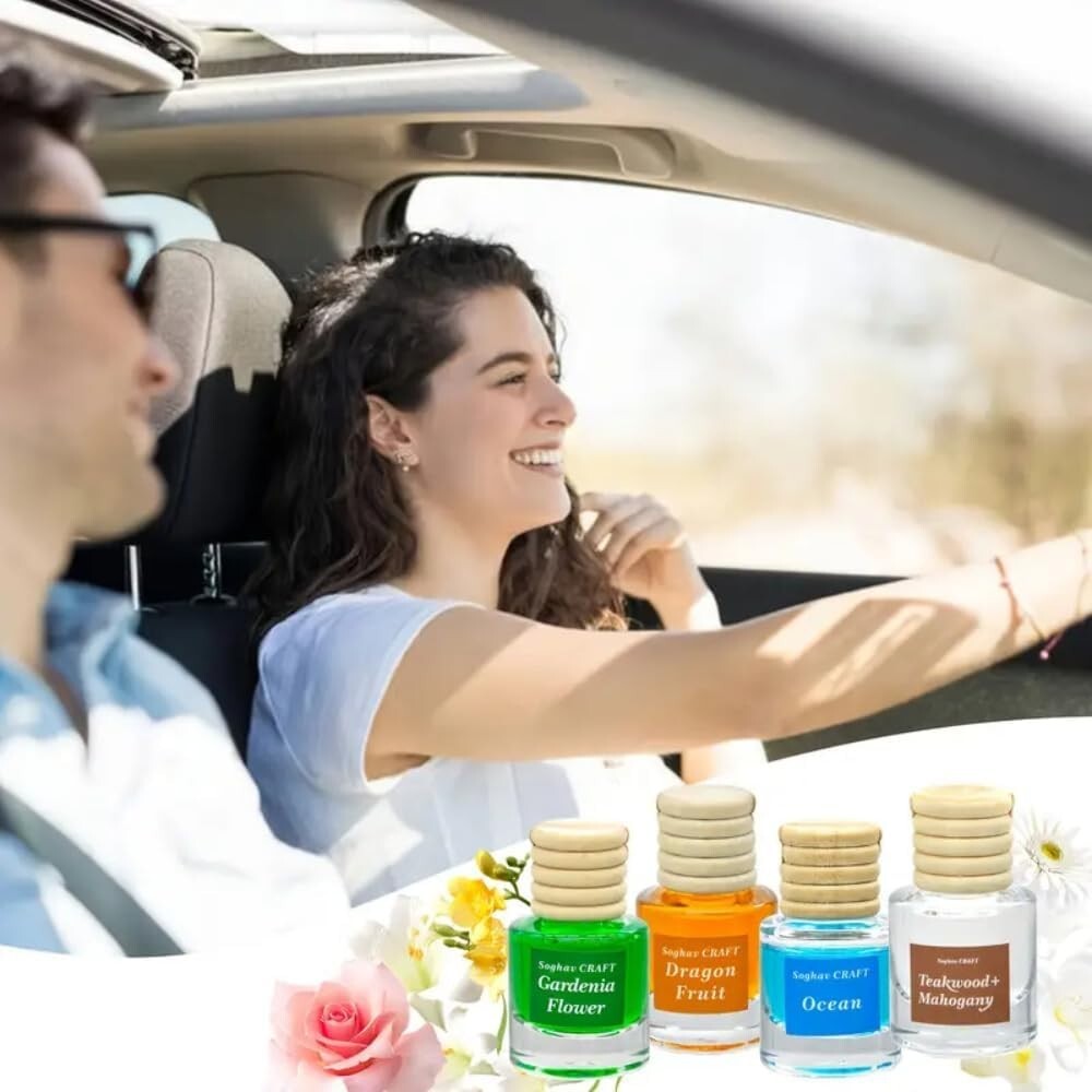 12 Pcs Hanging Car Air Freshener, Long Lasting Fragrance Diffuser , 8ml ea
