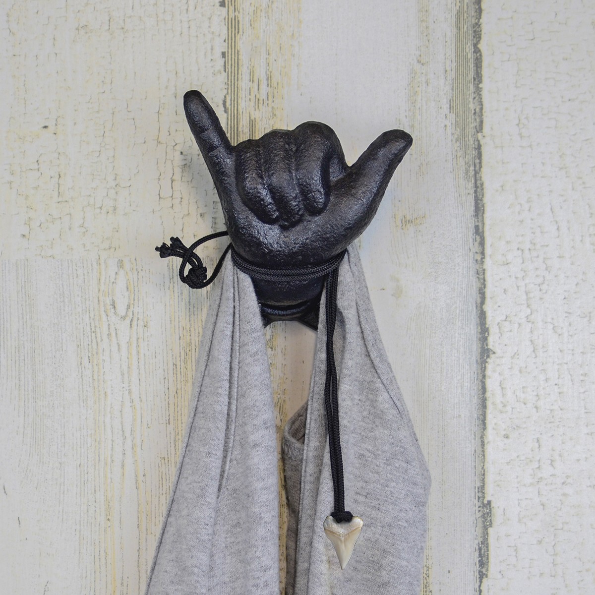 Hang Loose Shaka Hook Coat Hat Surfing Beach Towel Wall Rack Hawaiian Home Decor