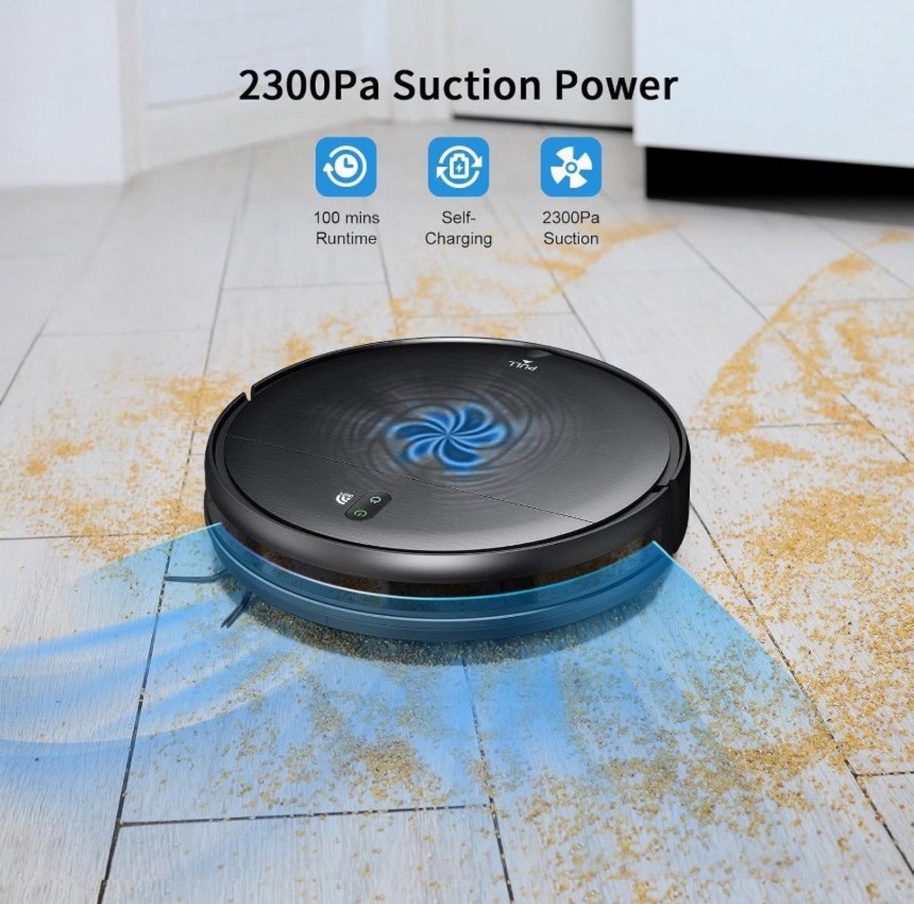 MAMNV BR151 Robot Vacuum and Mop Vacuum Cleaner for Home – Black