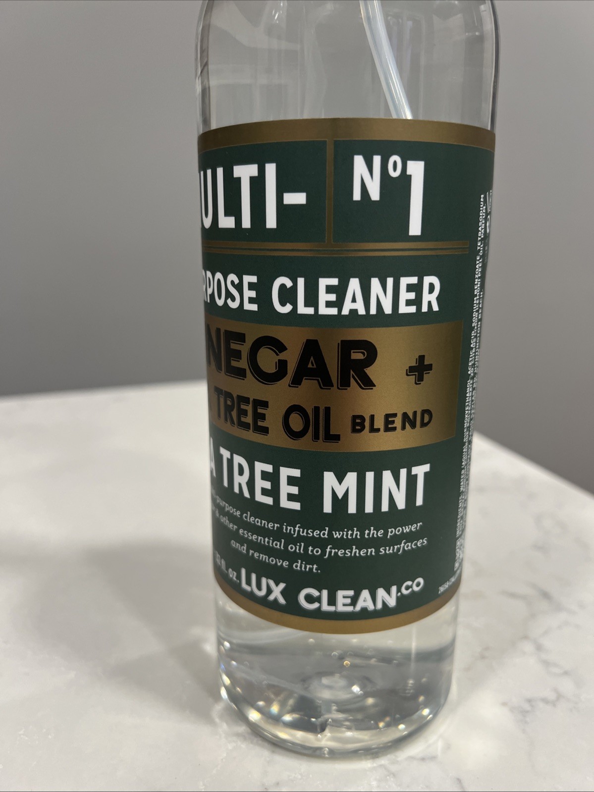 LUX CLEAN ~ VINEGAR + TEA TREE MINT Kitchen Odor Refresh MULTI CLEANER 946ML