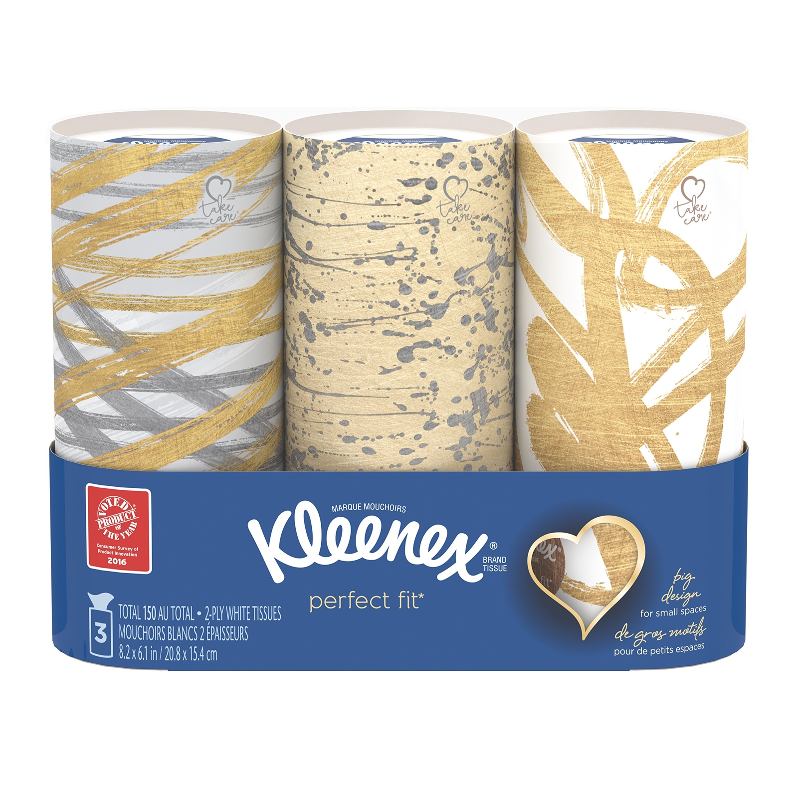 Kleenex Perfect Fit Facial Tissues 150 Count 2 Ply Absorbent Disposable Tissues