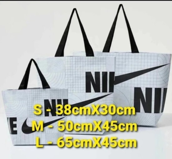 Nike Reusable Shopping Bag Tote Eco Gift Sturdy Grocery Laundry ✅Multiple Sizes