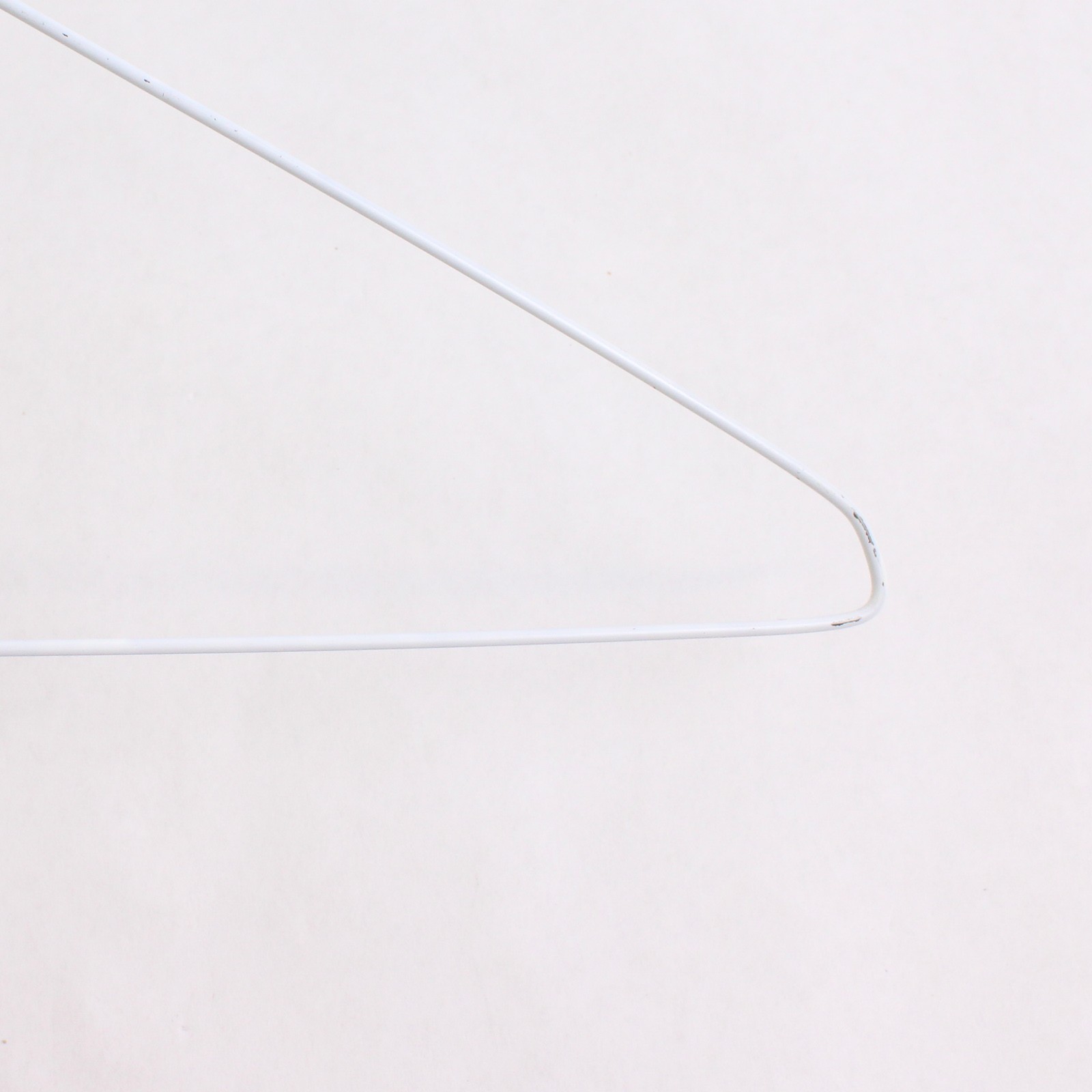 Lot of 20 White Wire Hangers for Clothing Shirts Standard Adult Size