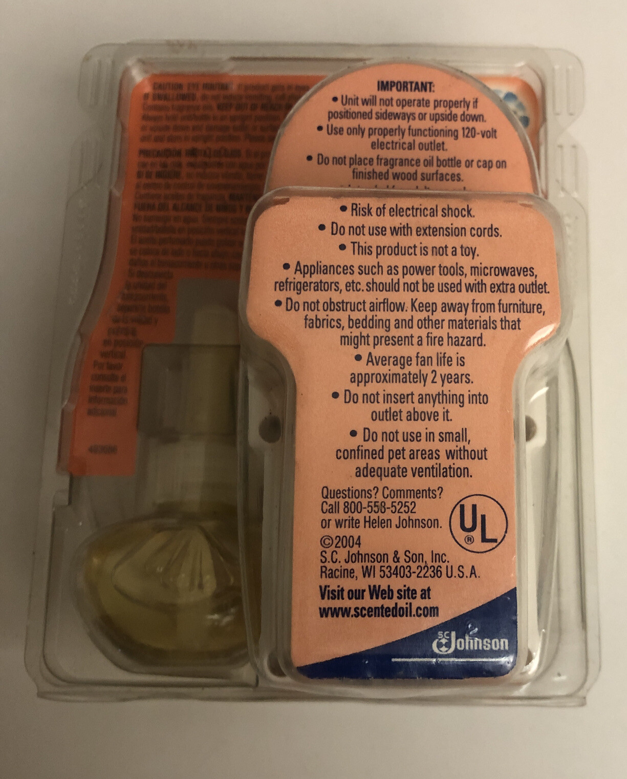 Glade Plugins Scented Oil Fan Circulates Hawaiian Breeze 2 Outlet￼ See Pictures