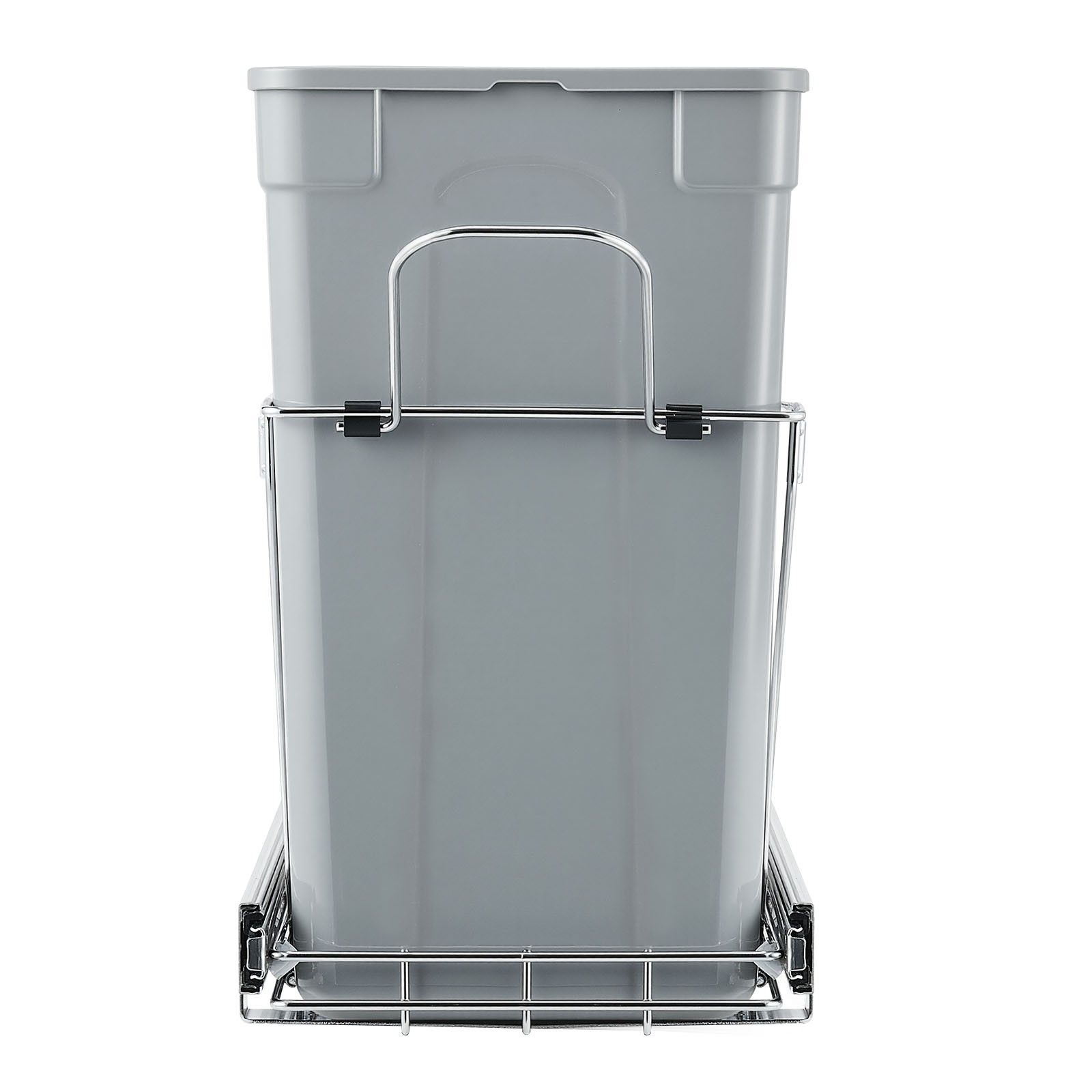 Uimoso Double 27QTx2 Pullout Waste Container Under Cabinet Kitchen Bin Trash Can