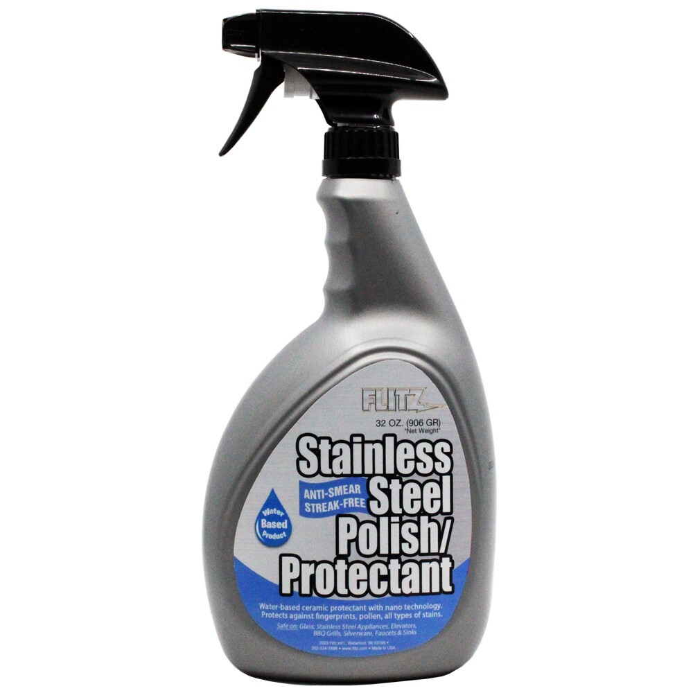 FLITZ Stainless Steel Polish & Protectant 32oz/946ml Spray Bottle (SEE VIDEO)