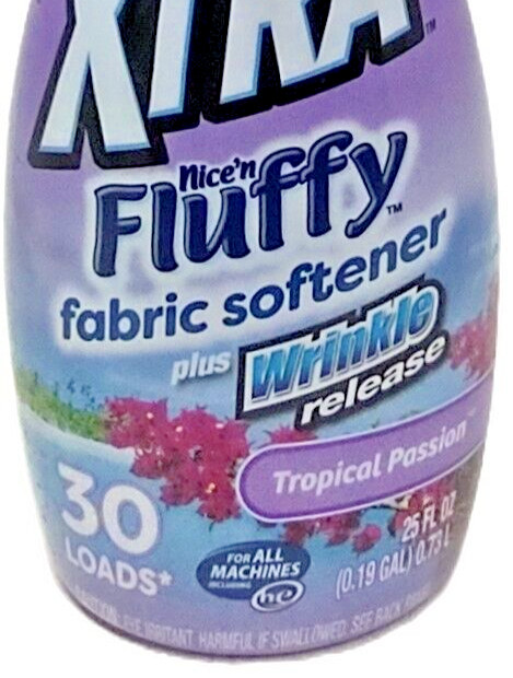 5x xtranice’n Fluffy Liquid Fabric Softener Tropical Passion 25 oz Ea =150 Loads