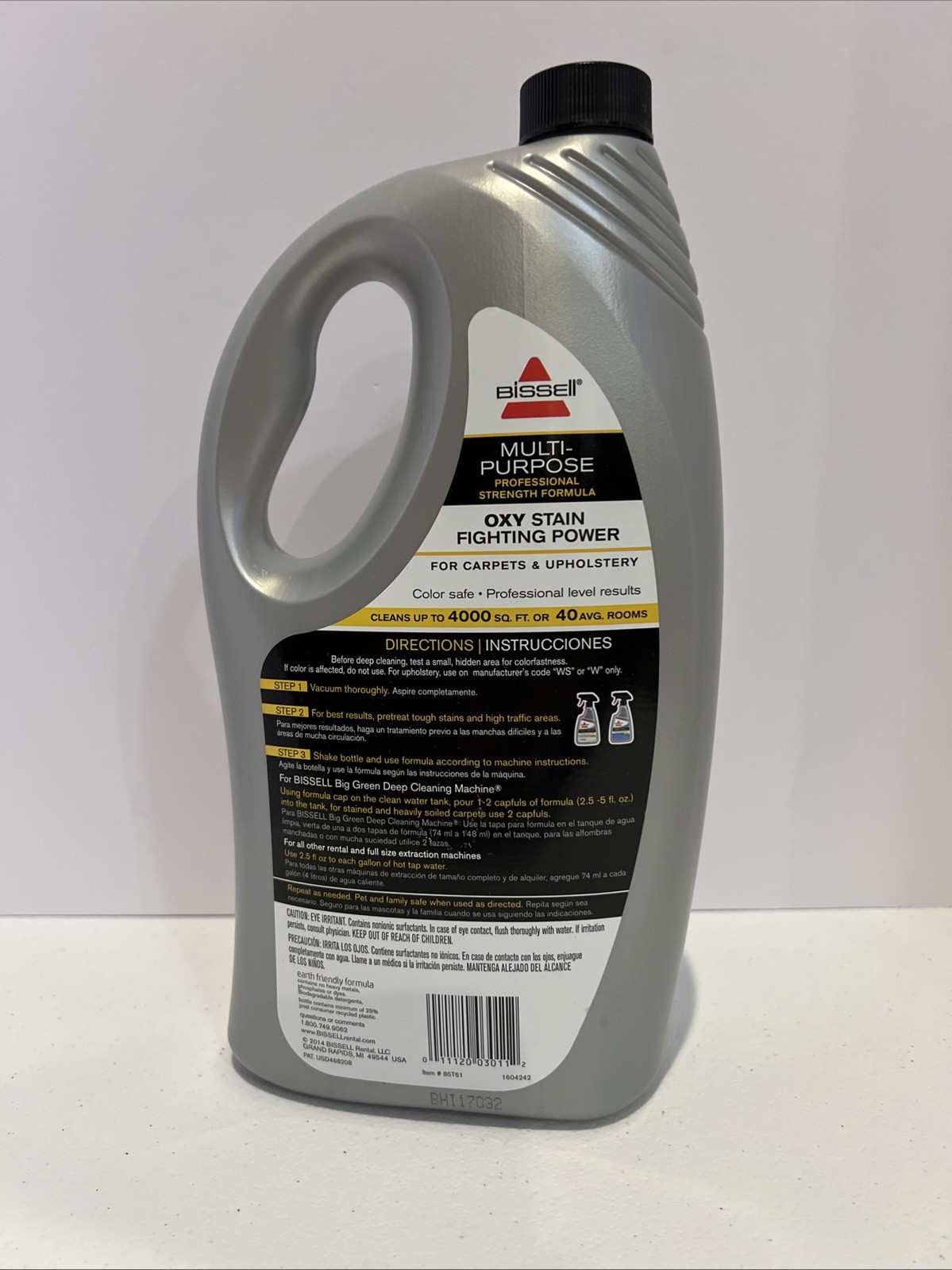 Bissell Professional Multi-Purpose Oxy Carpet Cleaner Liquid, 52 oz.