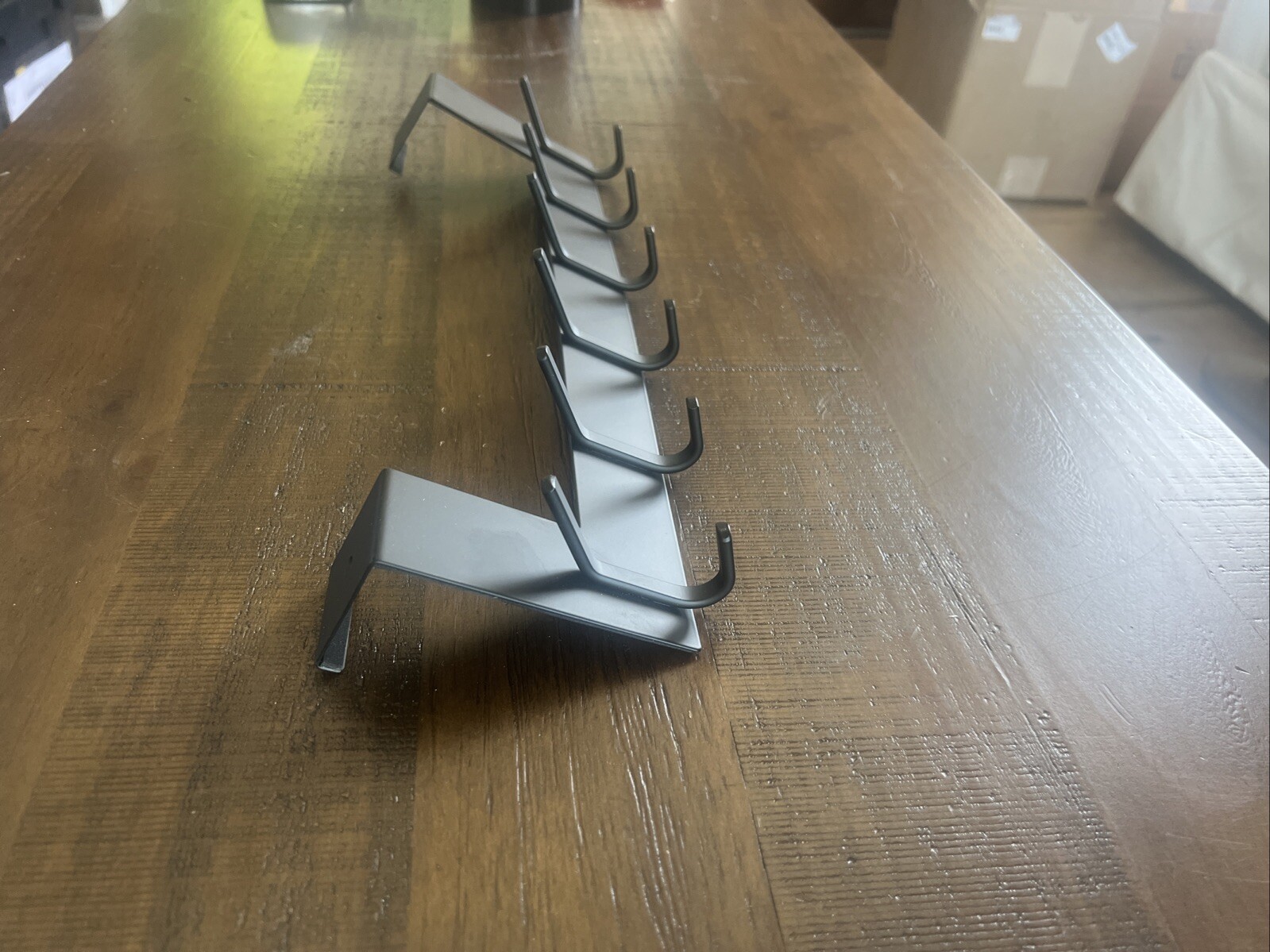 Black metal over the Door Hook No Assembly Required Door Hanger Hook Sturdy