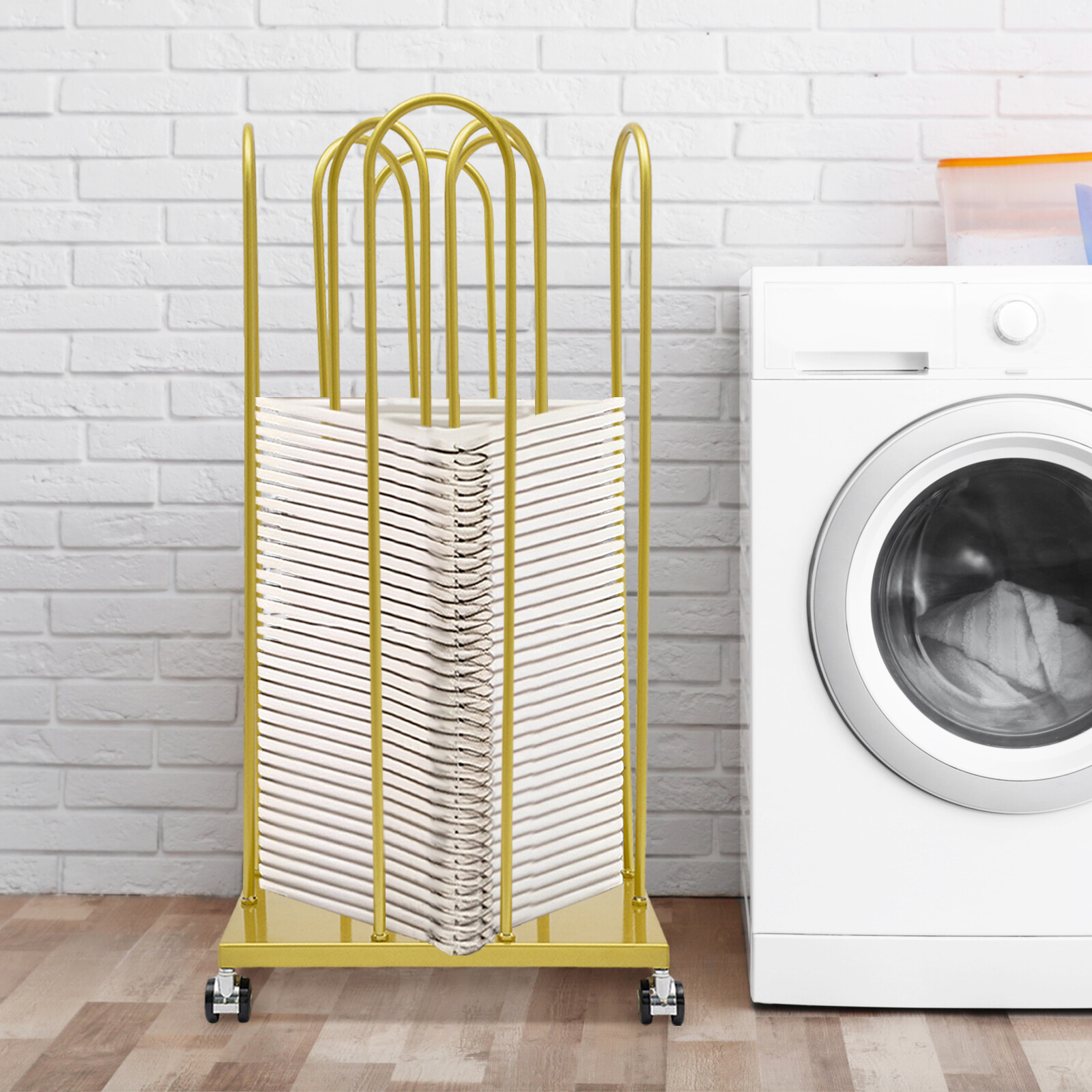 80cm(H) Hanger Organizer Stacker, Movable Hanger Rack, Gold Hanger Storage Rack