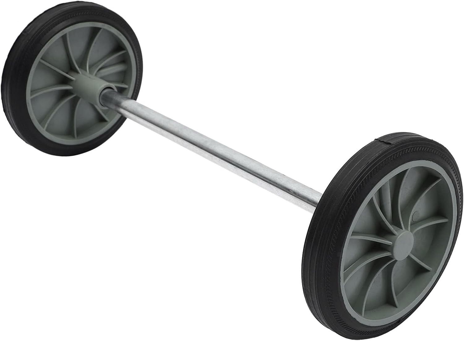 Garbage can Wheels 8 Inch Rubber Small Wheel Set with 19.68 Inch Hollow Shaft…
