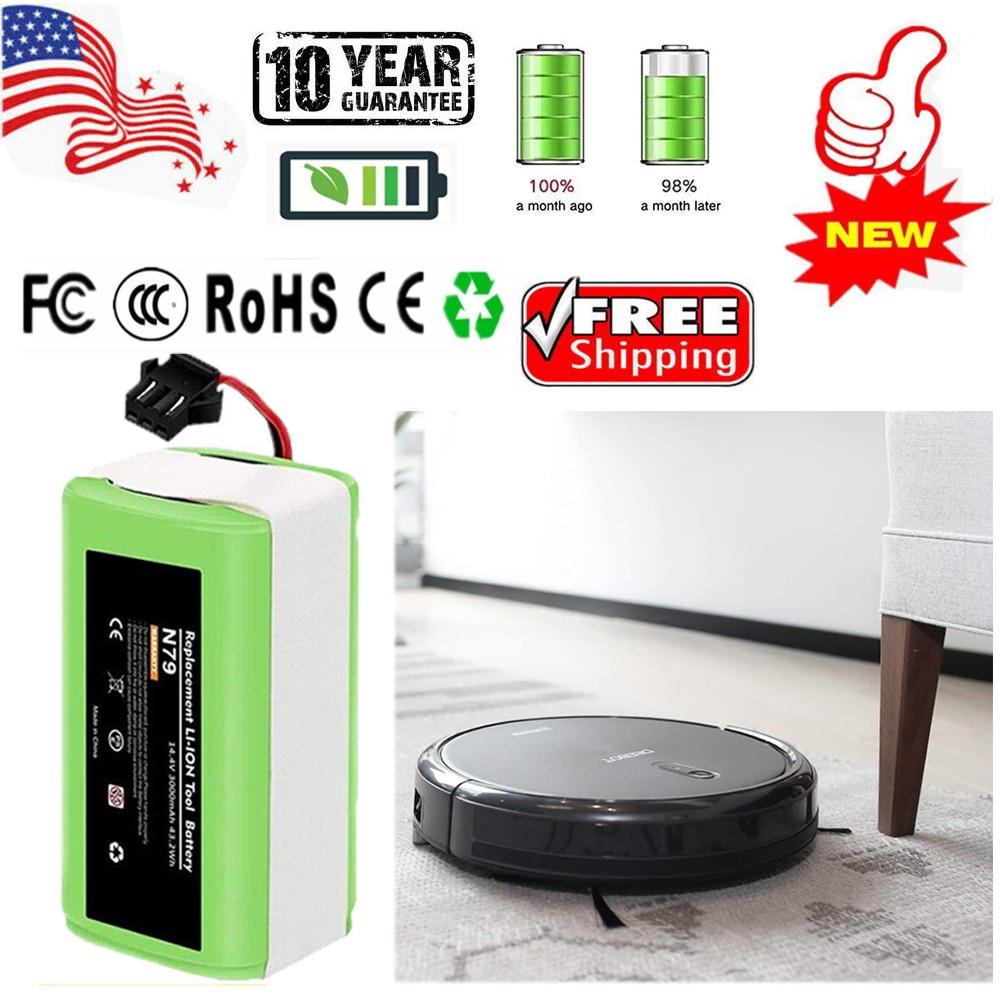 3Ah For Ecovacs Deebot Replacement Battery N79 N79S N79W 500 DN622 601 661 Eufy