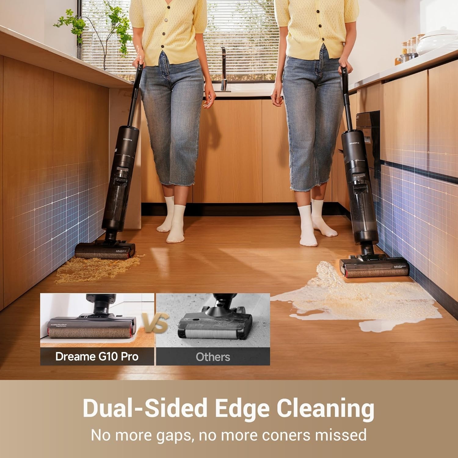 Powerful G10 Pro Cordless Vacuum and Mop with Dual Water Tanks – 35 Min Runtime