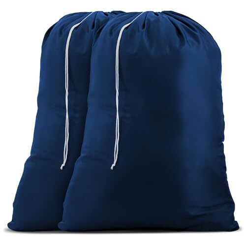 Handy Laundry Nylon Bag – Locking Drawstring Closure and Assorted Colors