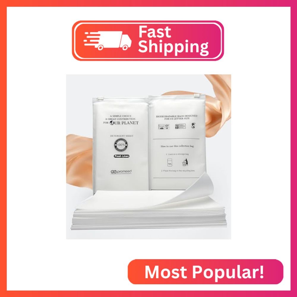 PROMEED Silk Detergent Sheets for Delicates, Eco-friendly Plastic Free Non-senti