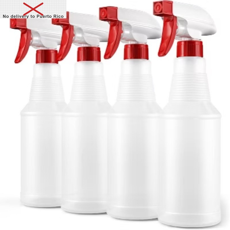 Spray Bottle (4 Pack,16 Oz), Commercial Grade, Industrial, Household Use