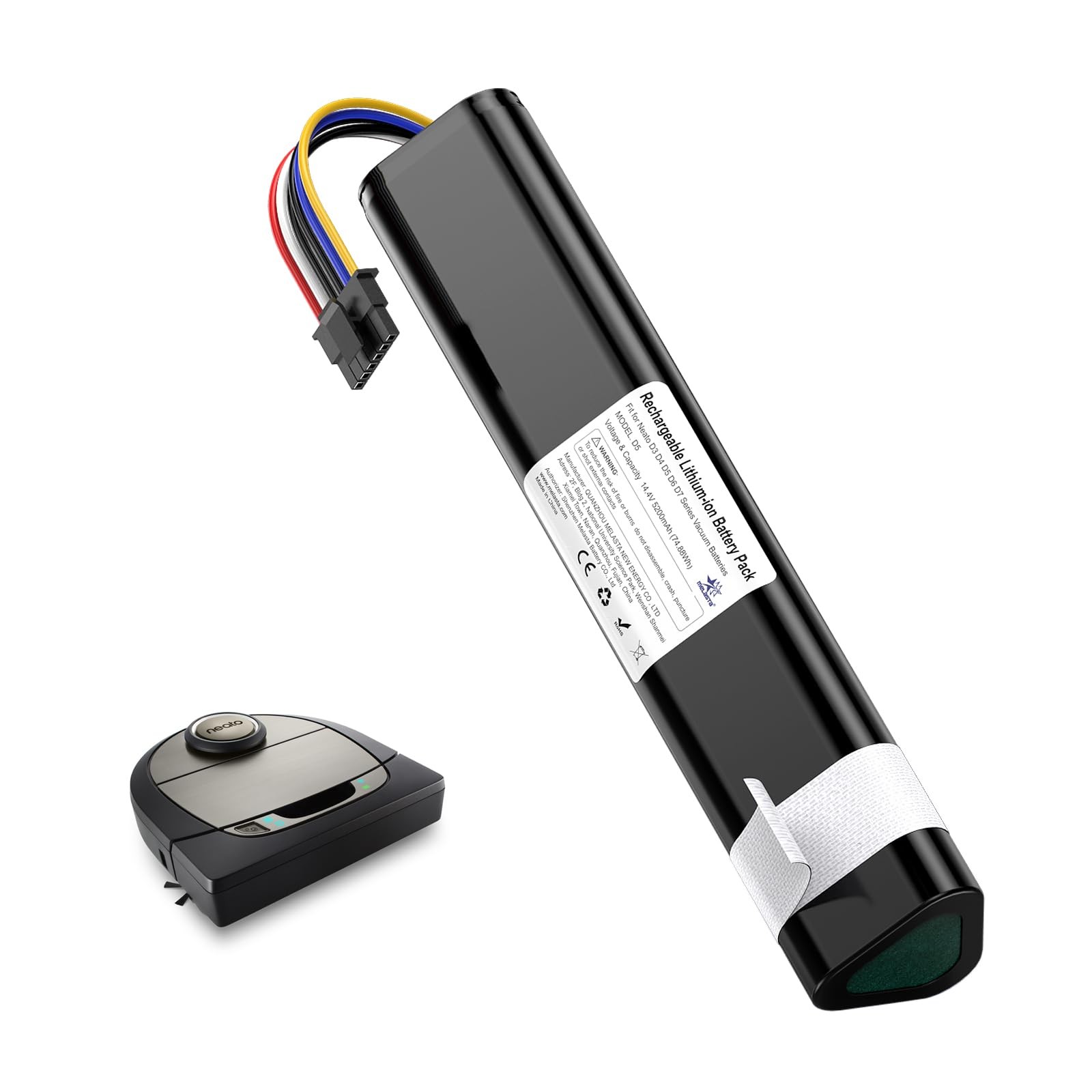 14.4V 5200Mah Replacement Battery for Neato Botvac D3 D4 D5 D6 D7 Robotic