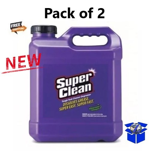 2 PACK SUPERCLEAN Cleaner/Degreaser 2.5 gal Jugs Ready to Use NEW