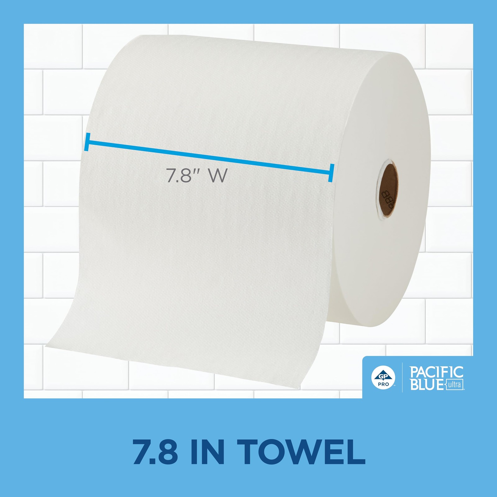 Georgia-Pacific Blue Ultra 8” High-Capacity Recycled Paper Towel Rolls