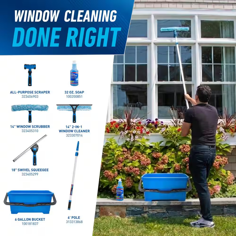 14. in Microfiber Window Scrubber