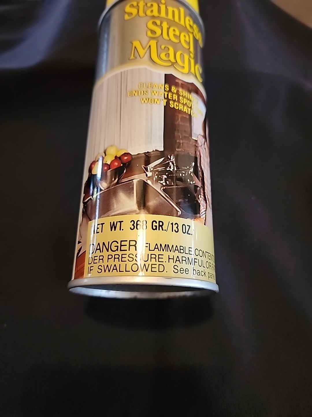 Vtg 1980s Orginal Stainless Steel Magic Cleaner 13oz NOS Full Appliance