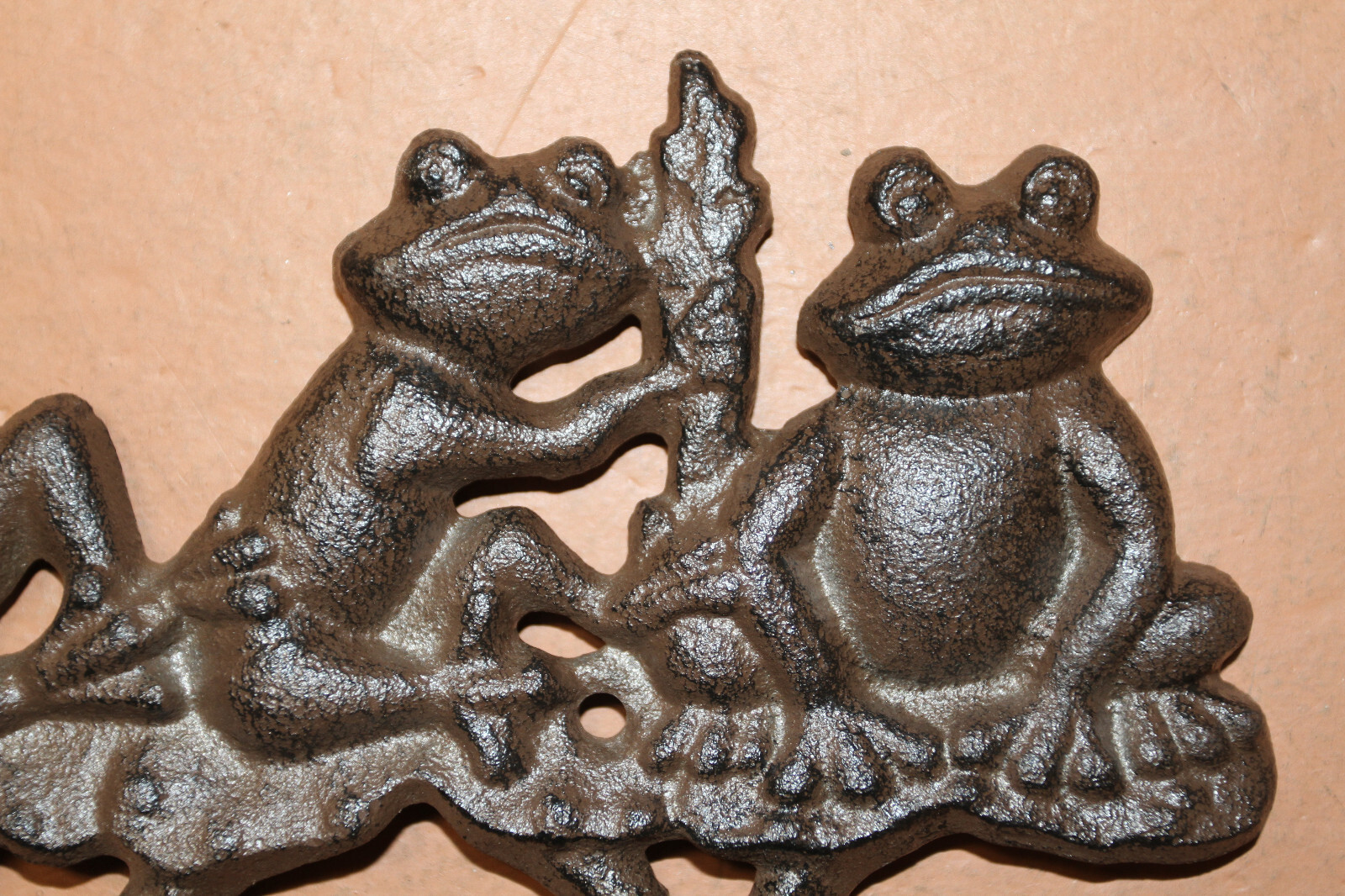FROG WALL HOOKS, Frog Decor, Decorative Wall Hooks, Garden Hooks H-132B