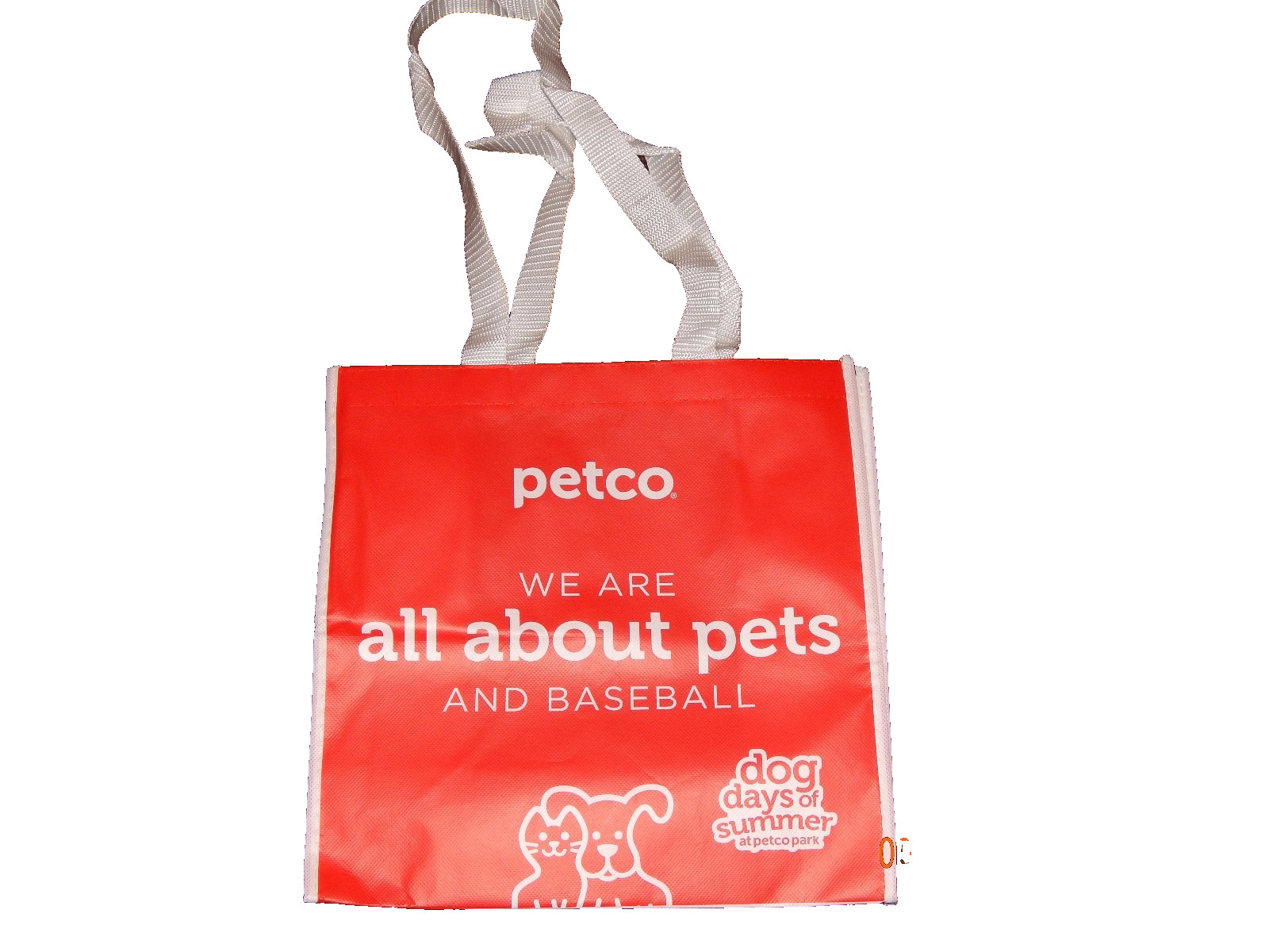 PETCO DOG DAYS OF SUMMER AT PETCO PARK ECO BAG REUSABLE GROCERY 12″ X 12″ X 6″