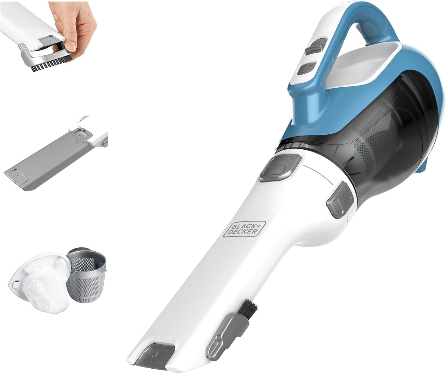 Black+Decker, Dustbuster AdvancedClean Handheld Vacuum Cordless Rotating Nozzle