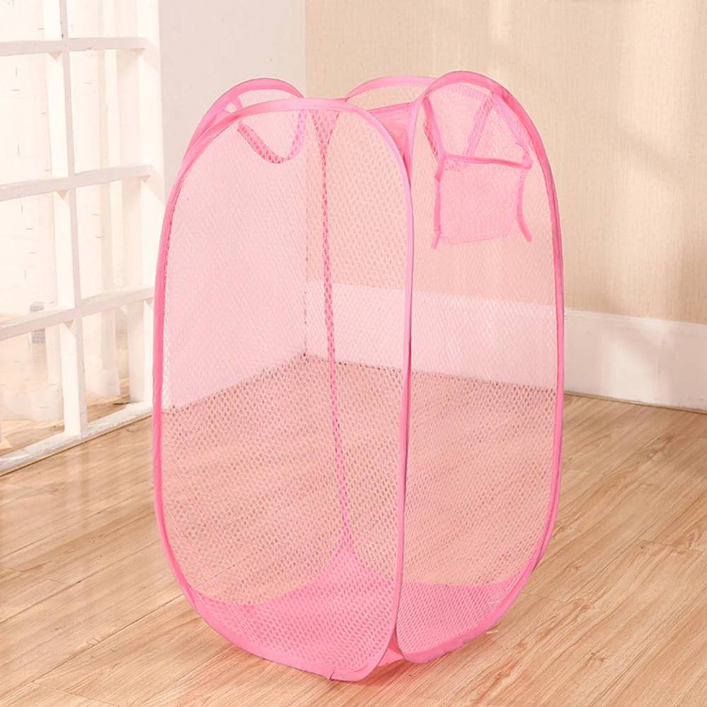 Mesh breathable laundry basket, foldable large miscellaneous laundry basket