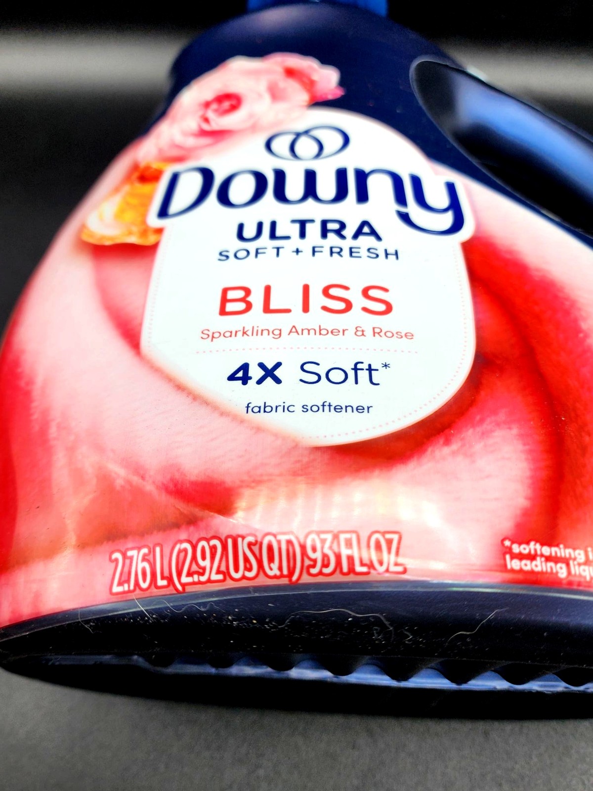 1 Downy ULTRA BLISS Sparking Amber & Rose Fabric Conditioner Softener BIG 93 oz