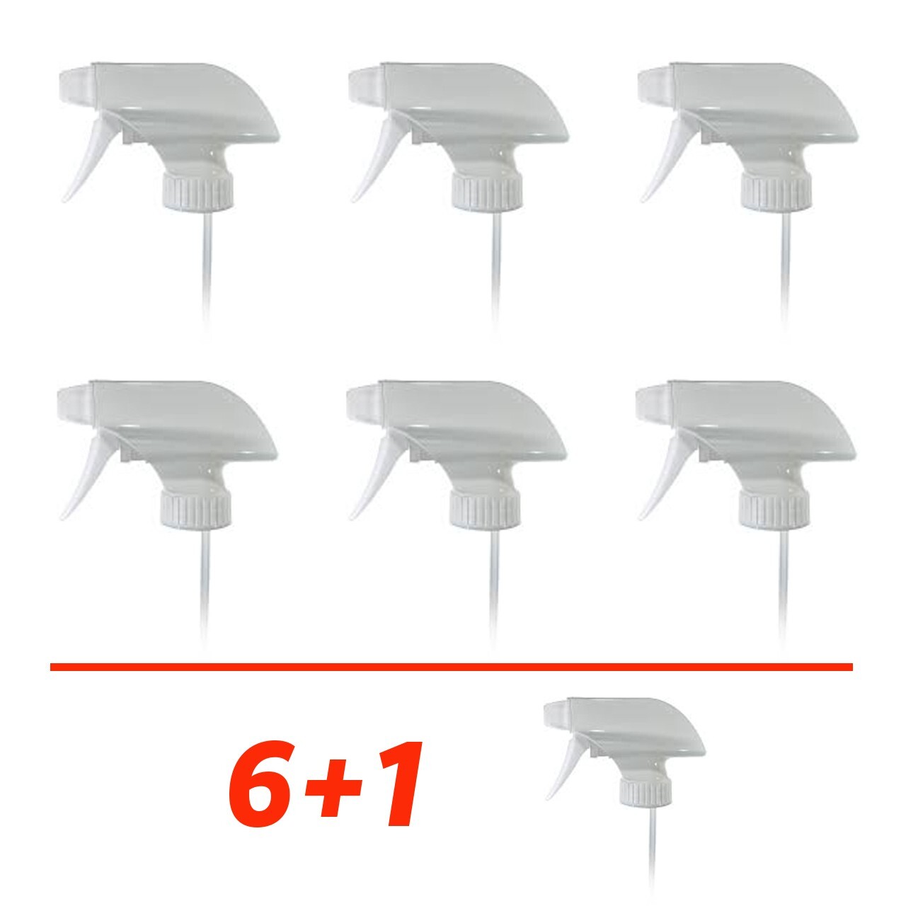 Spray Bottle Trigger Head Replacement (6-PACK) – 28-410 – Comm. Grade (6+1)